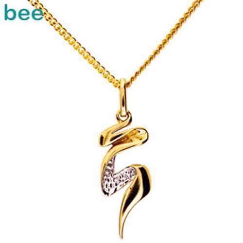 Image of Bee Jewelry Gold Ribbon 9 kt guld collier blank, model 65098